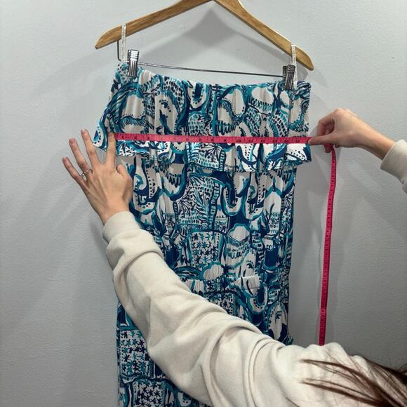 Lilly Pulitzer Ailsie Jumpsuit Size Large | Just Keep on Trunkin Jumpsuit Indigo - Picture 14 of 15